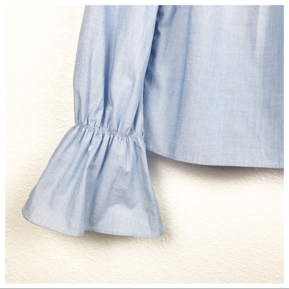 NWT Joie Adotte Blouse in Maritime Chambray Size Small - Picture 7 of 12